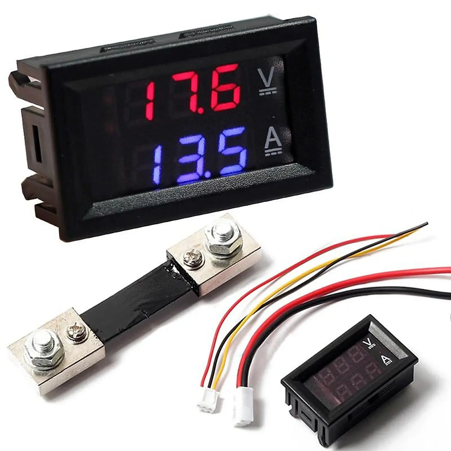 [DCD-01-A37] Voltmètre Ampèremètre Numérique DC 0-100V 100A avec Shunt - Capteur de Mesure
