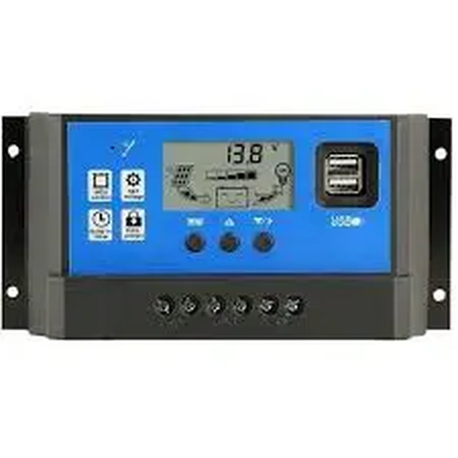 [DPA-01-A46] Contrôleur Charge Solaire PWM 12V/24V 10A - Performance Optimale