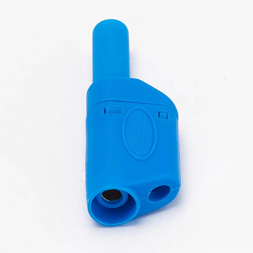 [DCD-01-F125] Fiche banane male sécurité 4 mm bleu