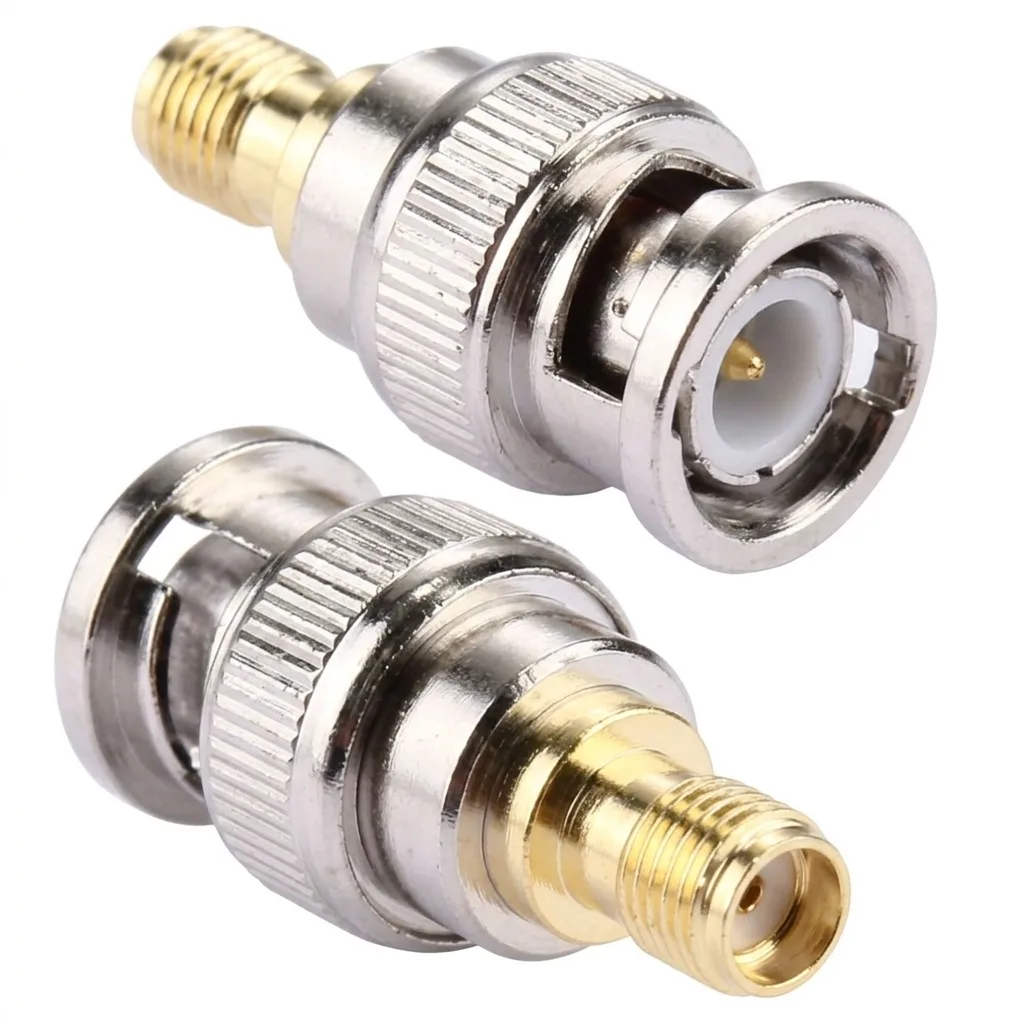 [DCD-01-F18] Adaptateur RF SMA Male vers BNC Femelle - BNC-K/SMA-J