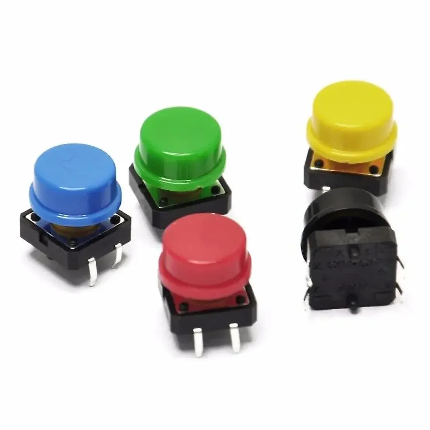[DCD-01-C69] Bouton Poussoir Interrupteur Tactile 12 X 12 Avec Capot Coloré