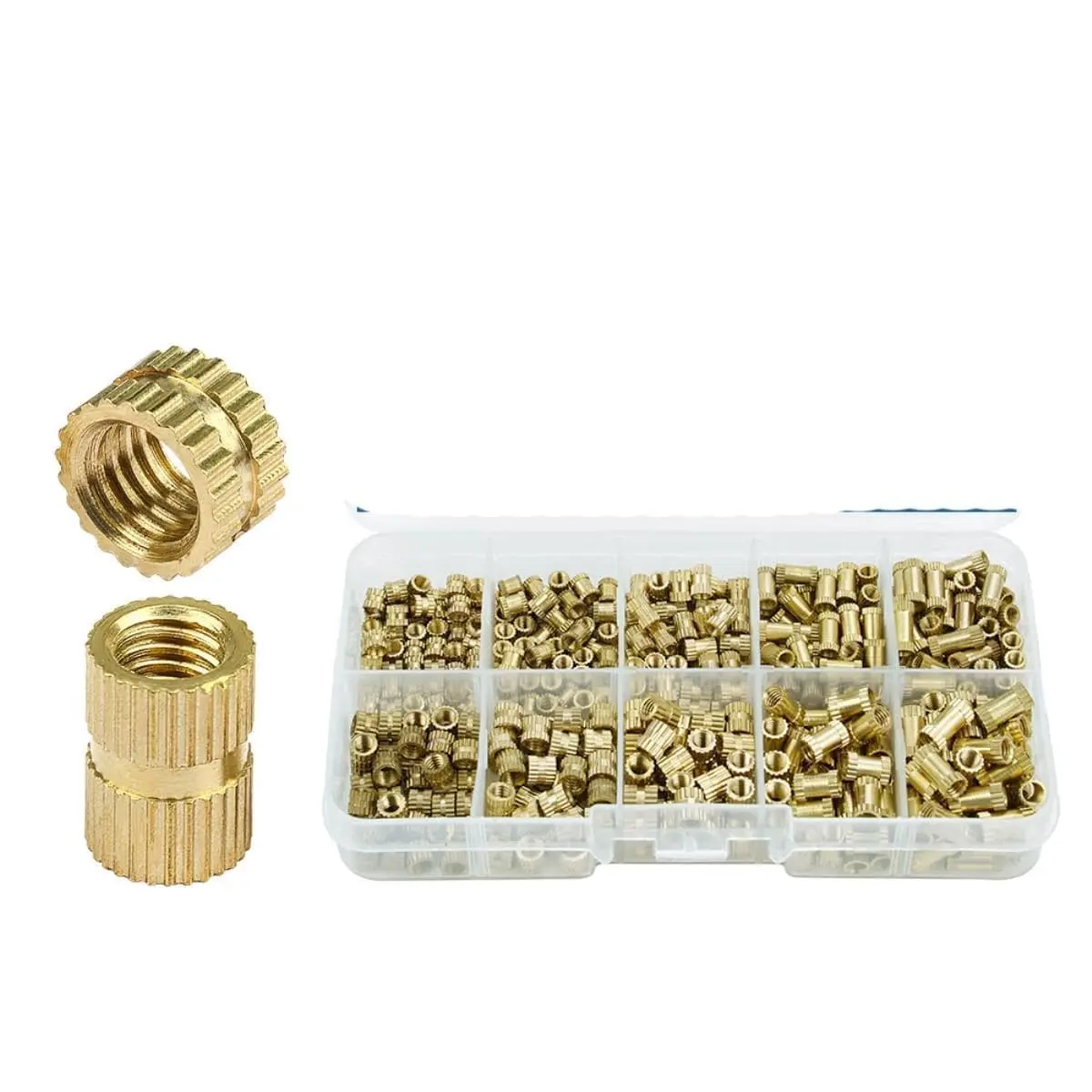 [DCD-01-E50] Kit d'écrous à insertion en laiton M2 M2.5 M3 500pcs