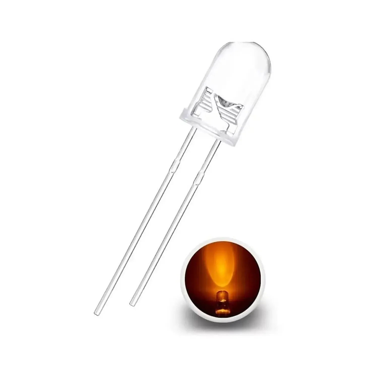 [DCD-01-B22] Led Jaune 5mm Haute luminosité