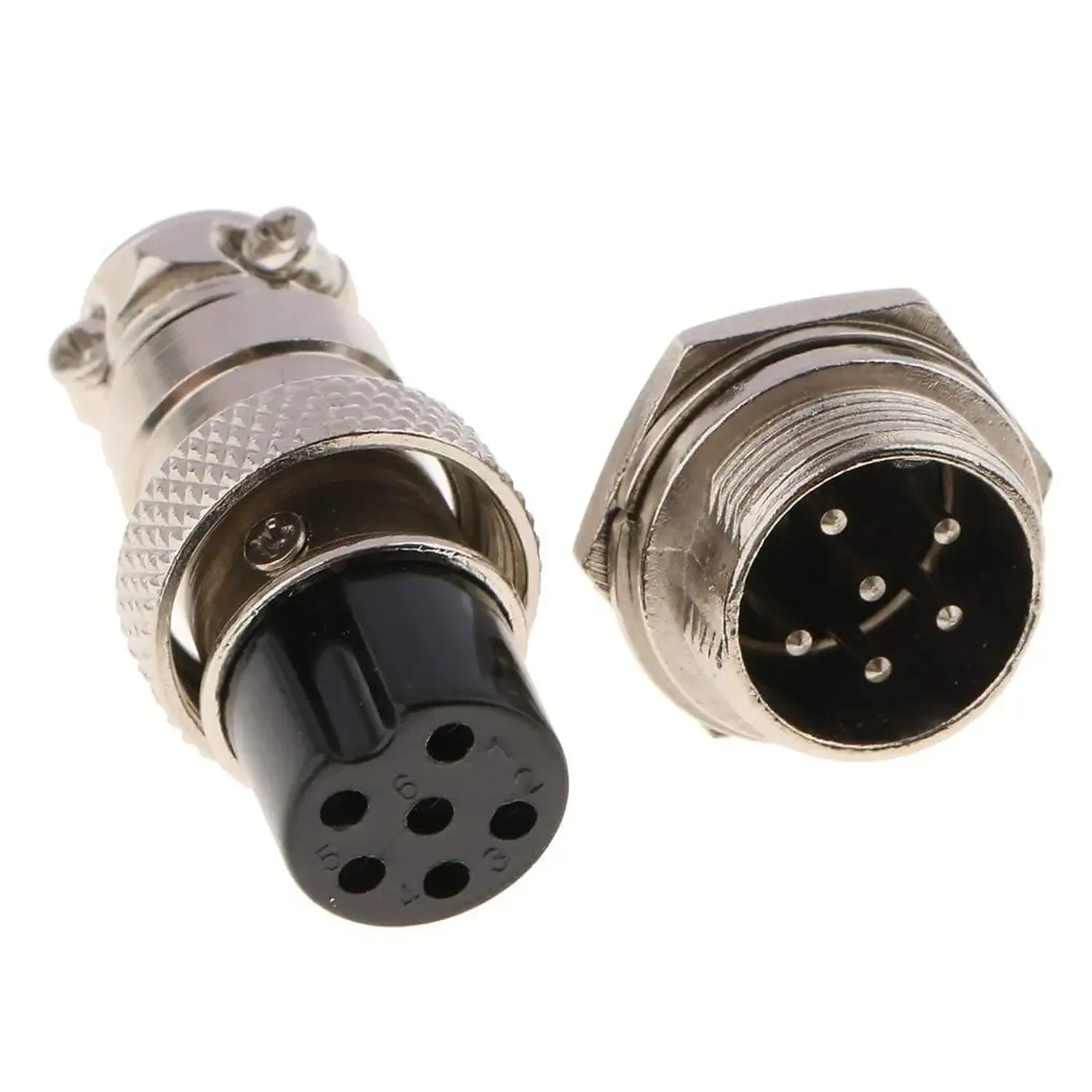[DCD-02-F25] Connecteur Aviation GX16 6Pin Male+Femelle