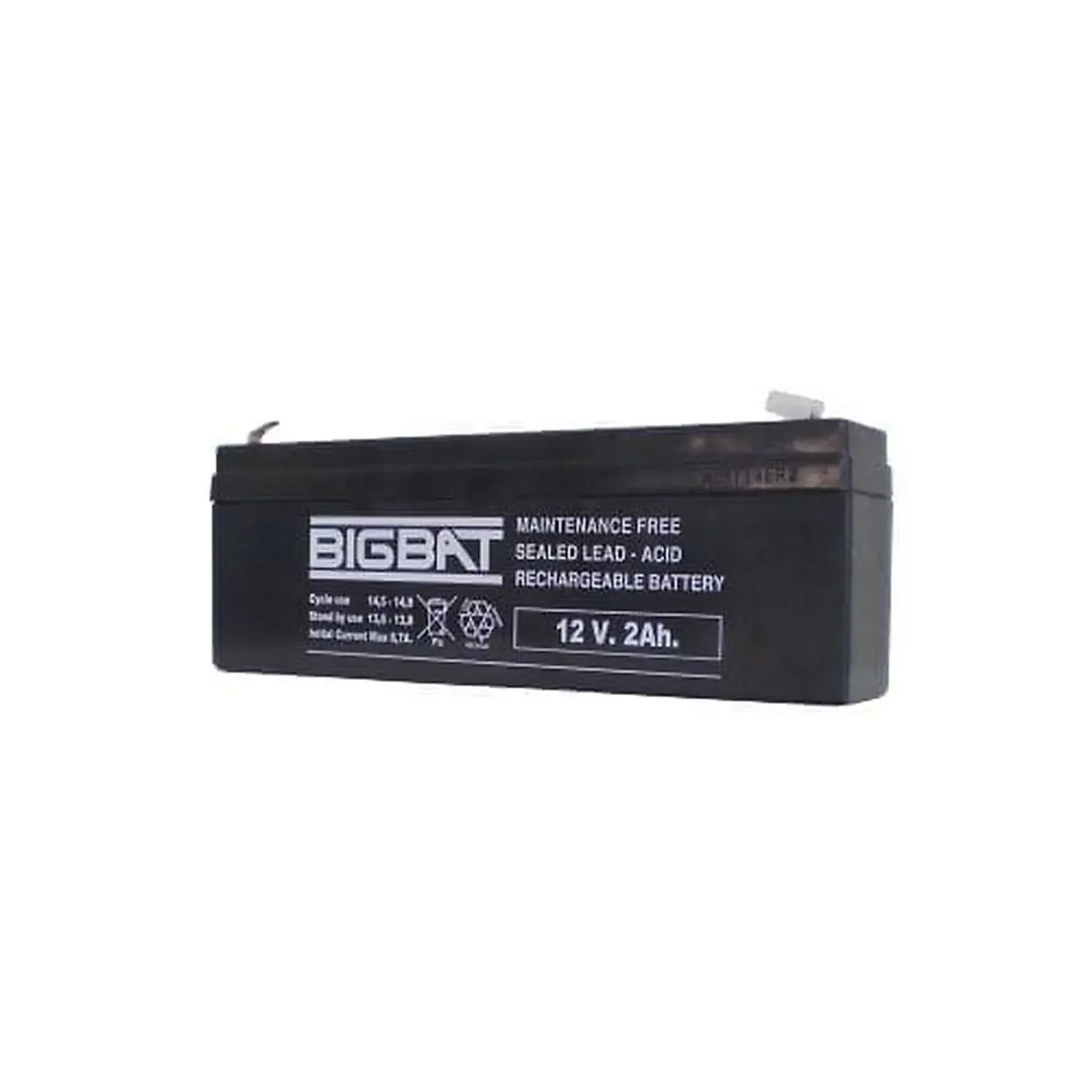 [DAR-02-S55] Batterie rechargable ACID 12V 2AH BIGBAT