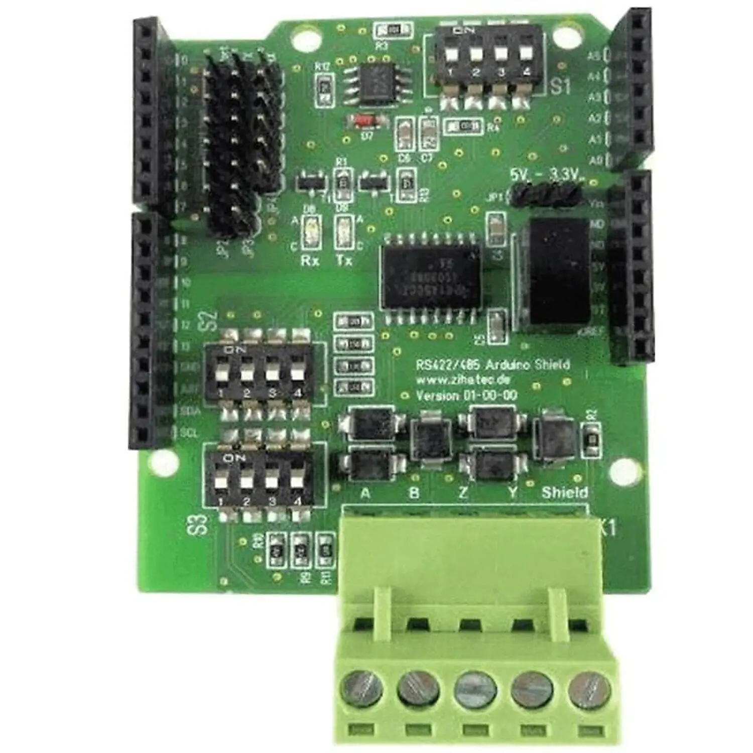 [DAR-01-C27] Carte shield RS422/RS485 pour Arduino UNO ou Mega