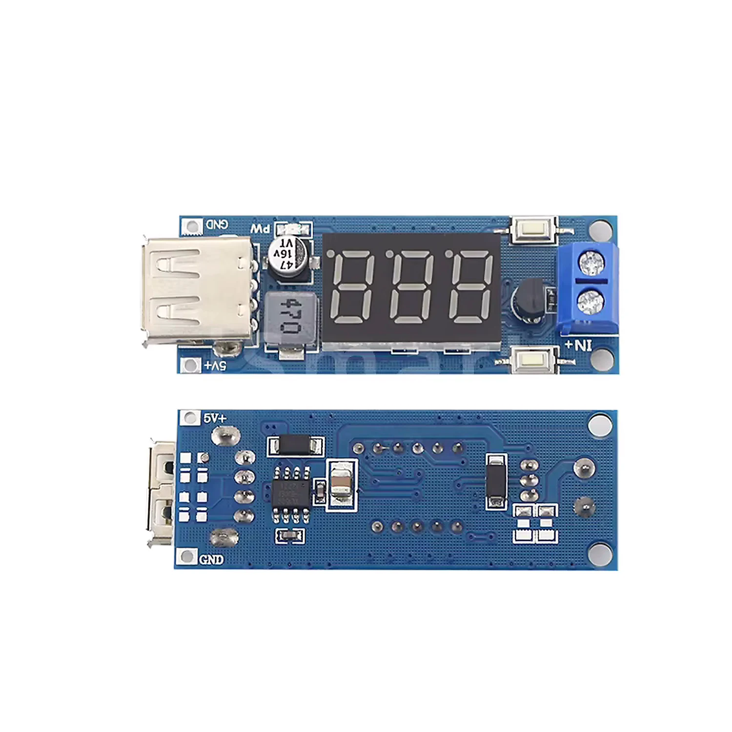 [DAR-01-F46] Module voltmètre convertisseur abaisseur DC-DC USB DC 4.5-40V à 5V 2A