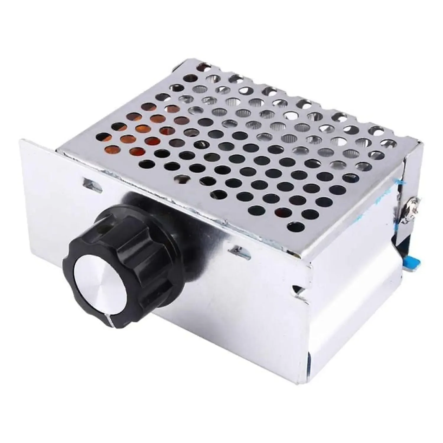 [DAR-01-F62] Régulateur de tension à Thyristor 4000W + Cage ALU Vin=220VAC Vout=0-220VAC