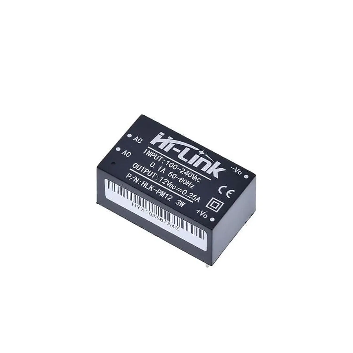 [DAR-01-F101] Module d'Alimentation Isolé HLK-PM12 Vin=220VAC ; Vout=12VDC