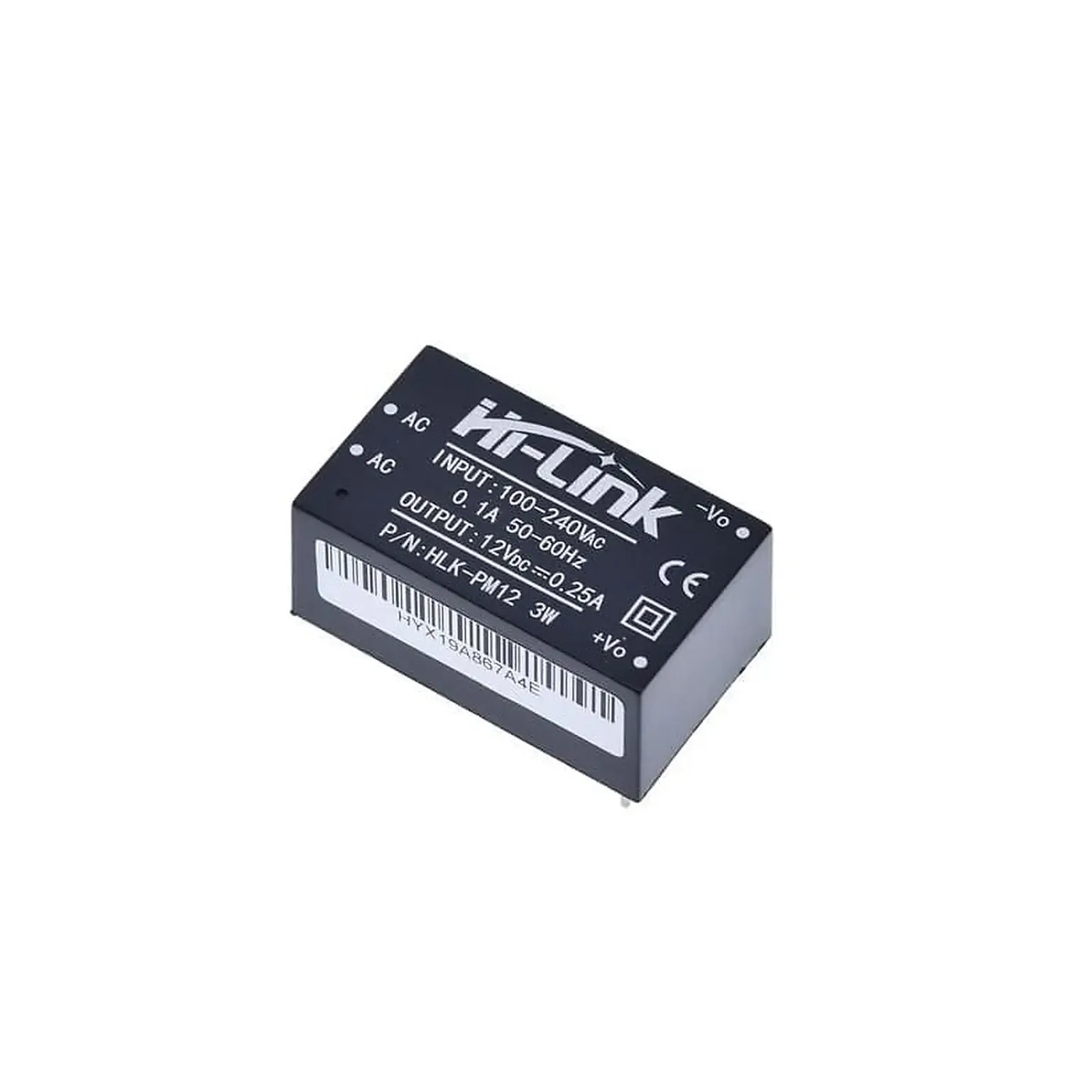 [DAR-01-F101] Module d'Alimentation Isolé HLK-PM12 Vin=220VAC ; Vout=12VDC