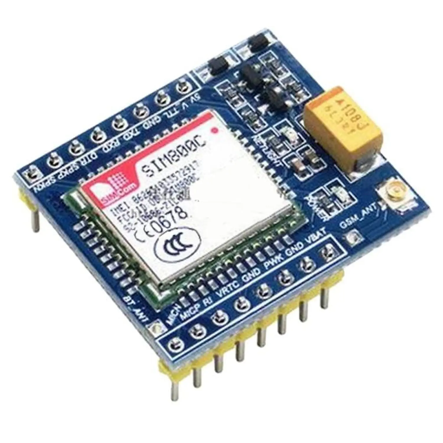 [DAR-01-G09] Module SIM800C GSM GPRS 5V/3.3V TTL IPEX Avec Bluetooth Et TTS STM32 C51