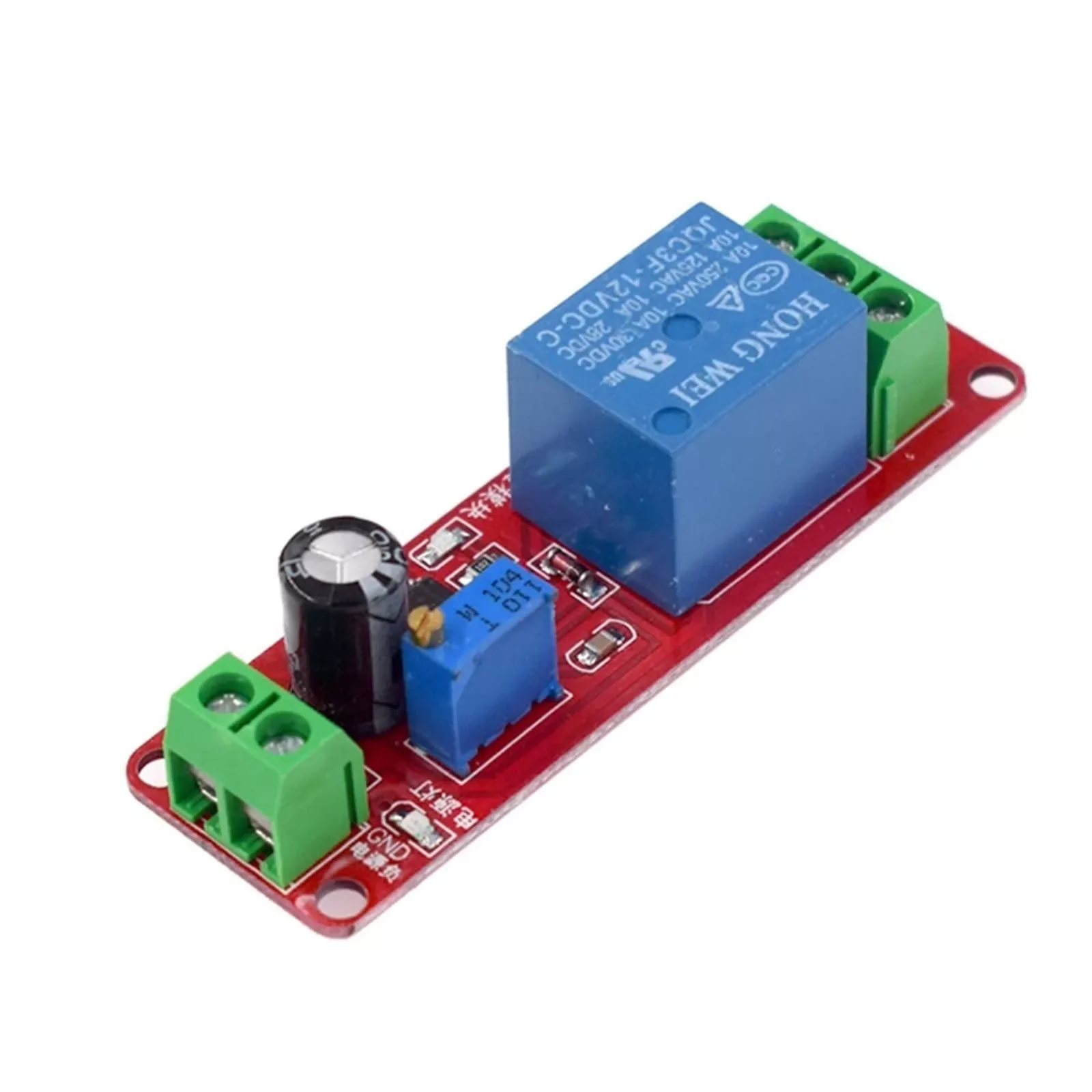 [DAR-02-R32] Module commutateur monostable temporisé 0-10s NE555 avec relais 5V