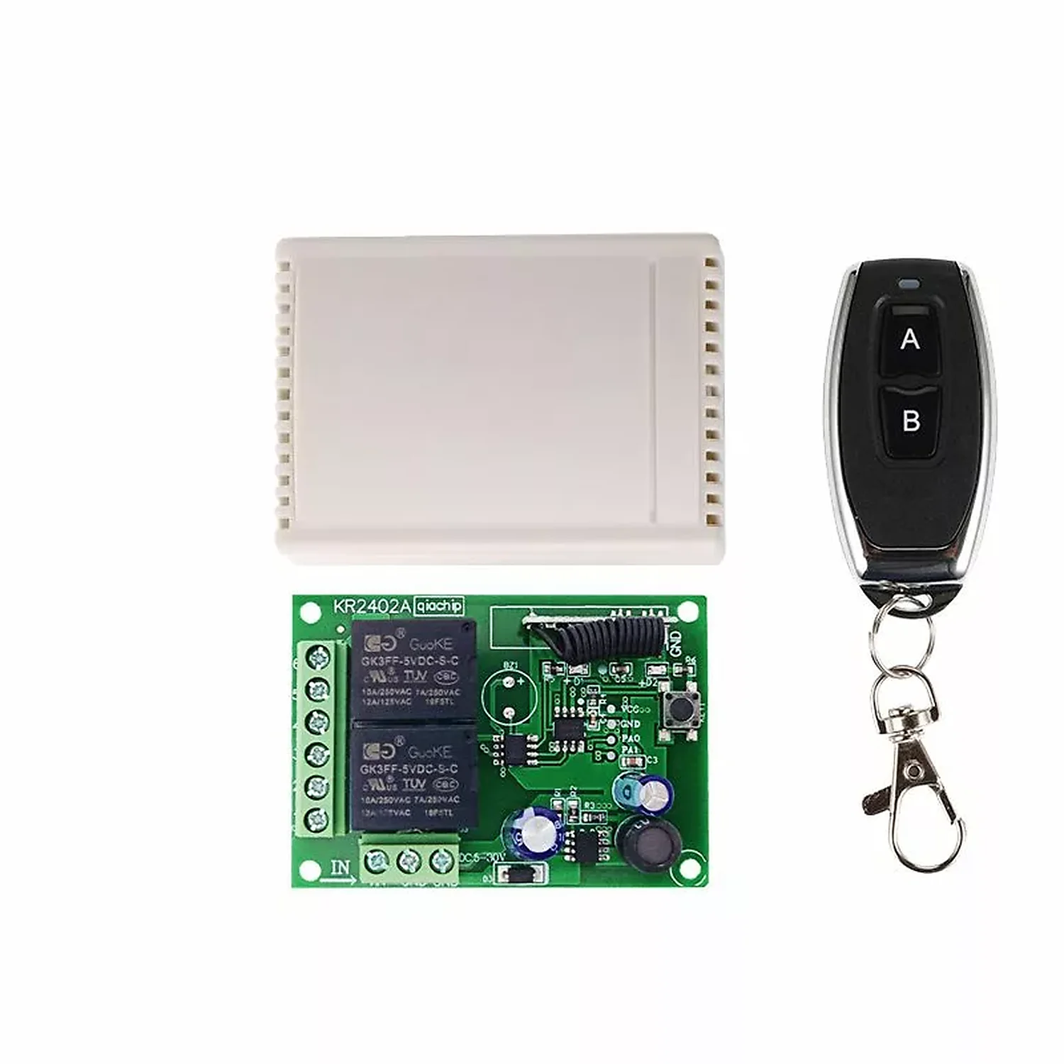[DAR-02-E37] Kit commande 2 relais 433Mhz 12V