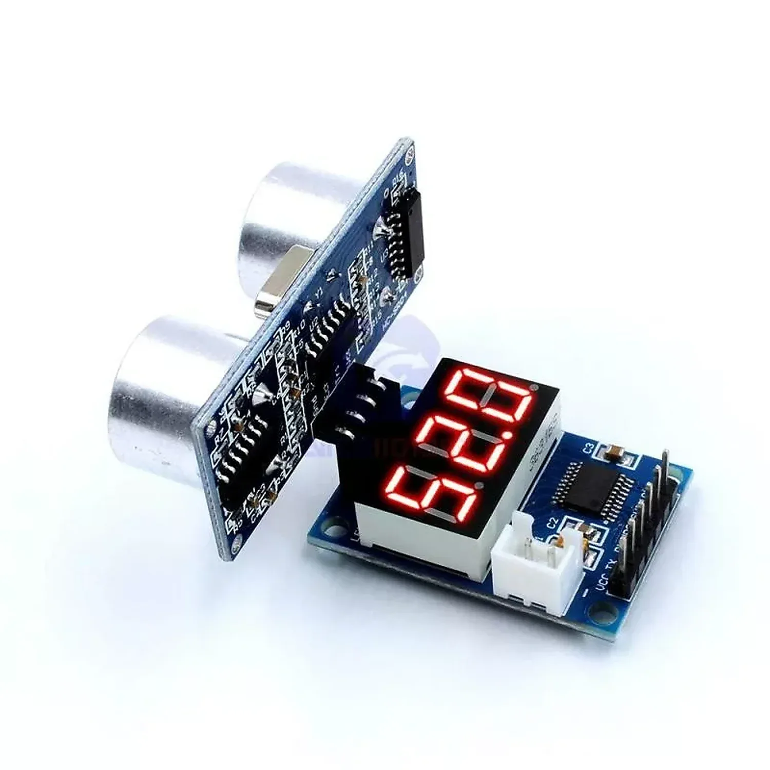 [DCD-03-A15] Carte Mesure de Distance pour capteur HC-SR04+ affichage LED