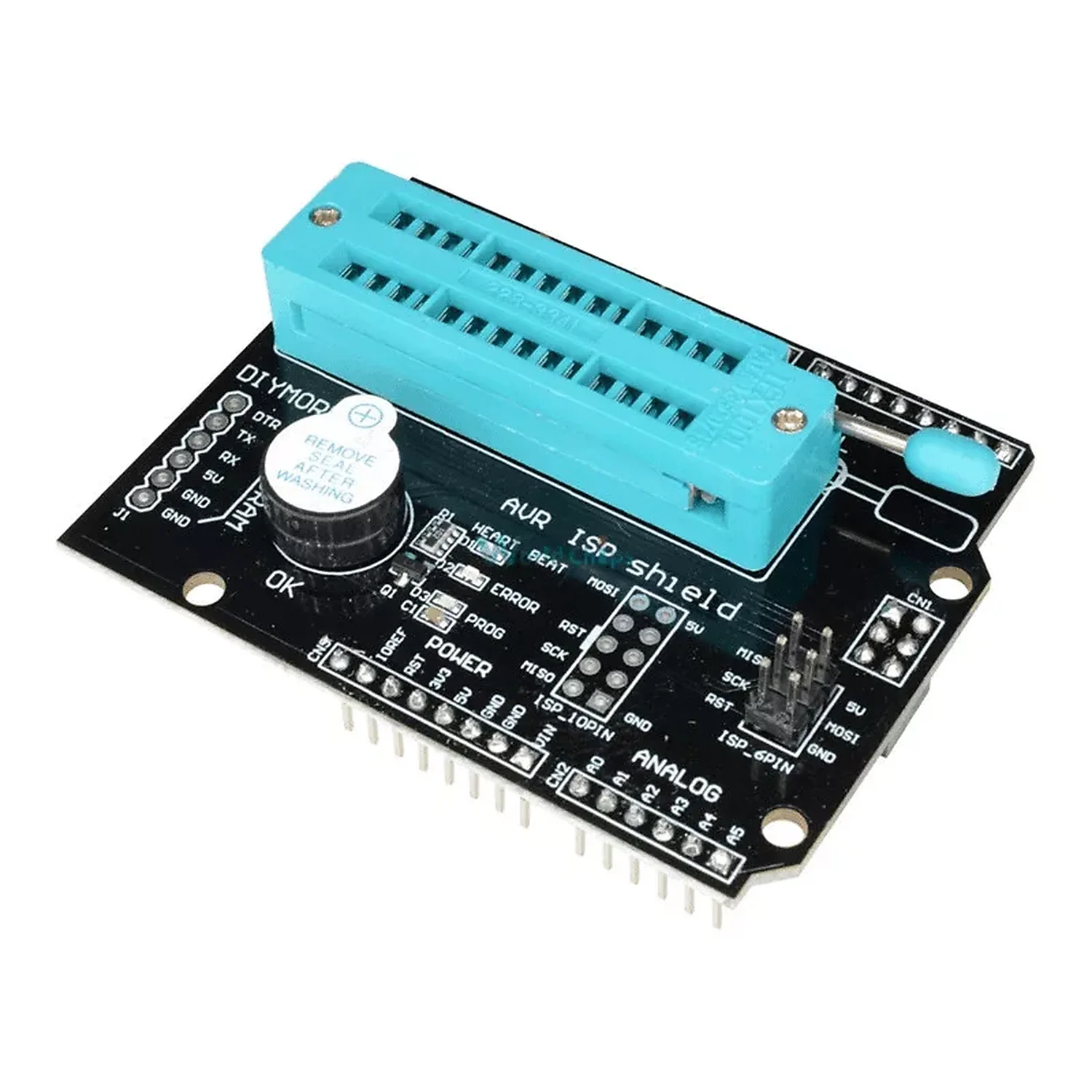 [DAR-02-E103] Module AVR ISP Shield programmateur avec buzzer indicateur LED pour Arduino R3