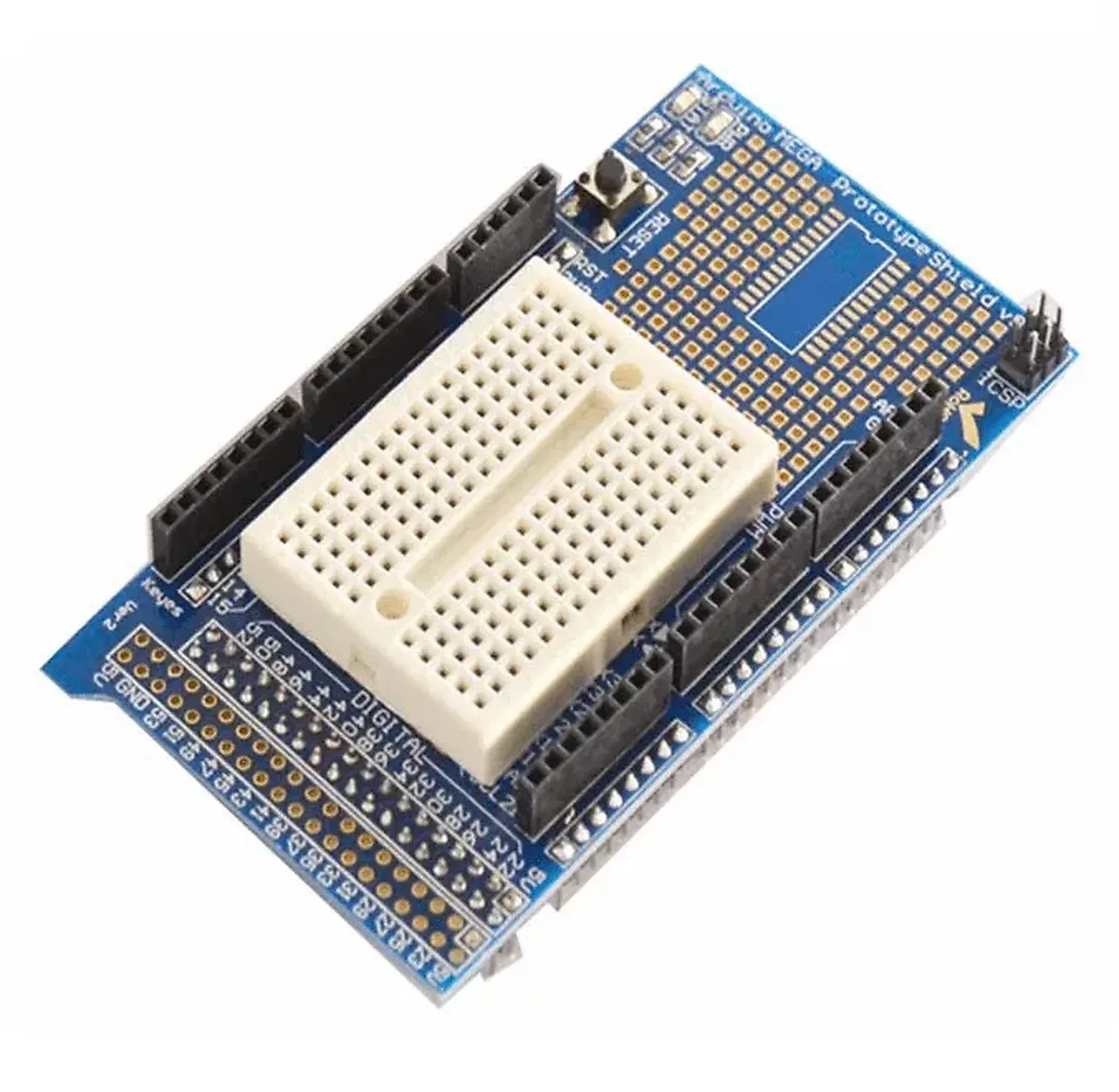 [DAR-02-P02] Carte de prototypage pour Mega 2560 + plaque d’essai 170 points