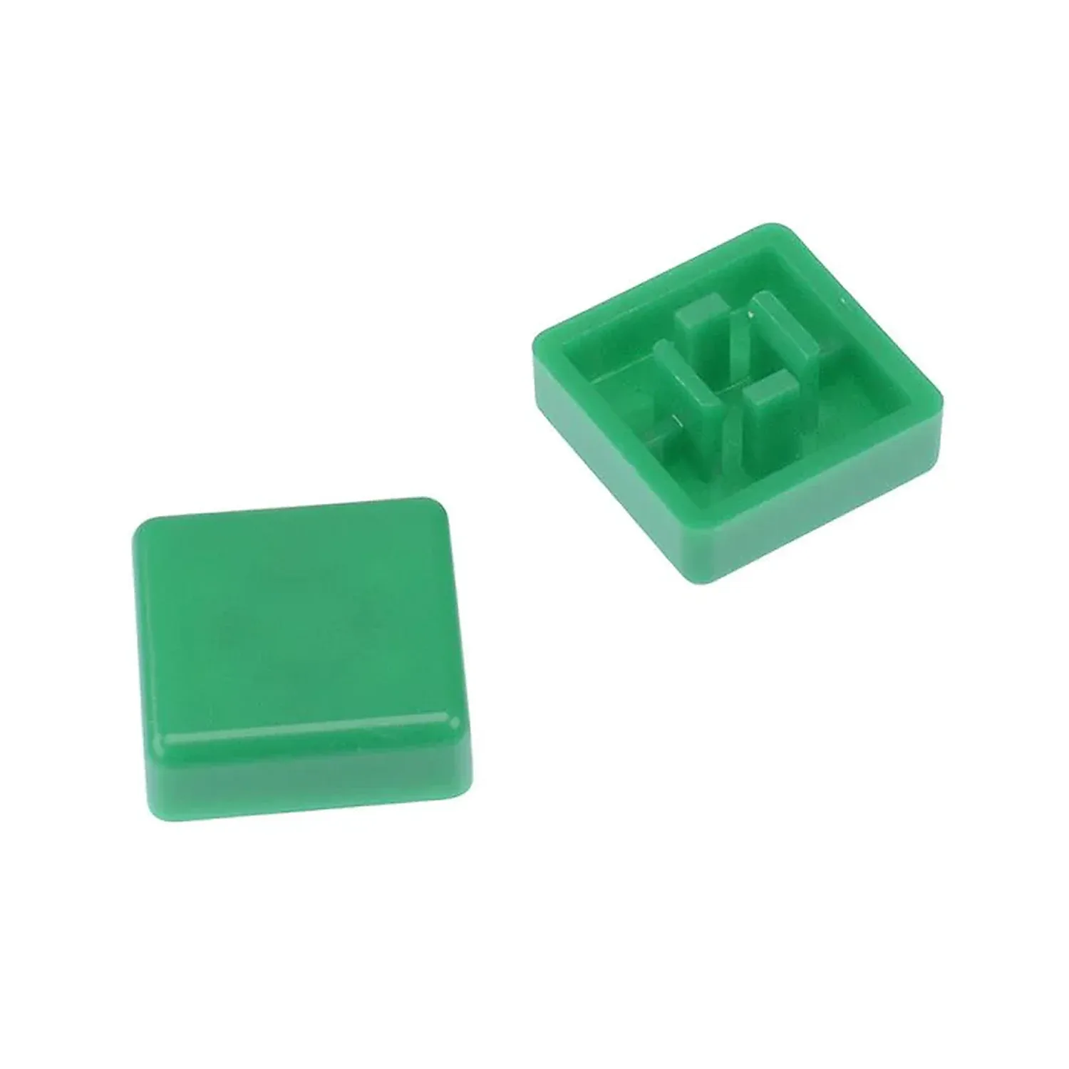 [DCD-01-C45] Bouton carrée vert pour bouton poussoir Noir 12x12x7mm