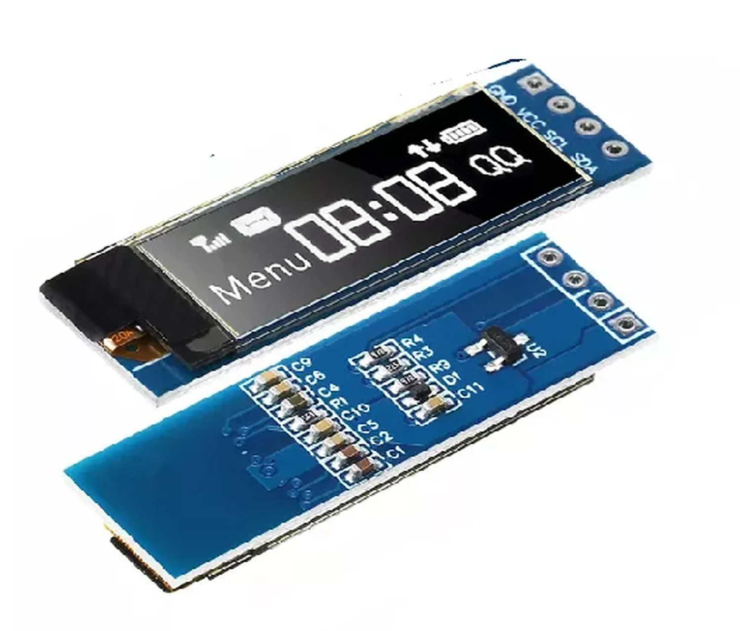 [DAR-02-L28] Ecran OLED 12864 blanc de 1,09 pouces, 7 broches