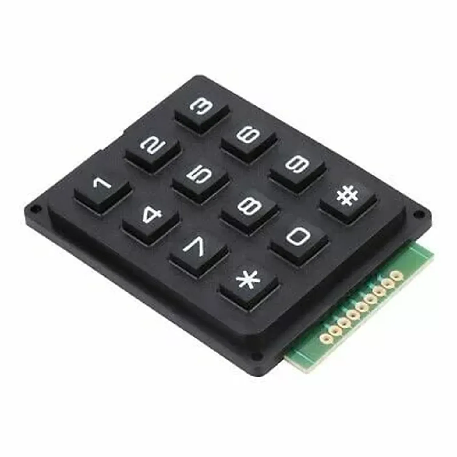 [DCD-03-A53] Clavier 3x4 matrix noir 12 boutons