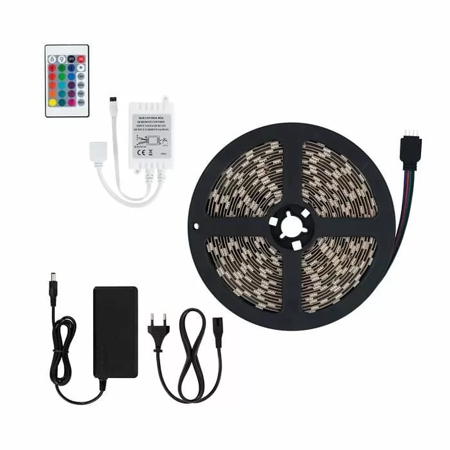 [DCD-01-B61] kit ruban LED RGB 12V 5 mètres étanche
