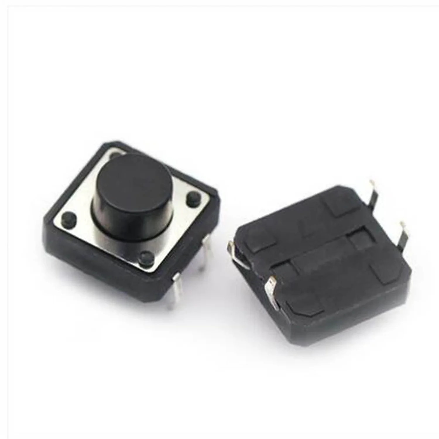 [DCD-01-C03] Bouton poussoir Noir 12x12x7mm
