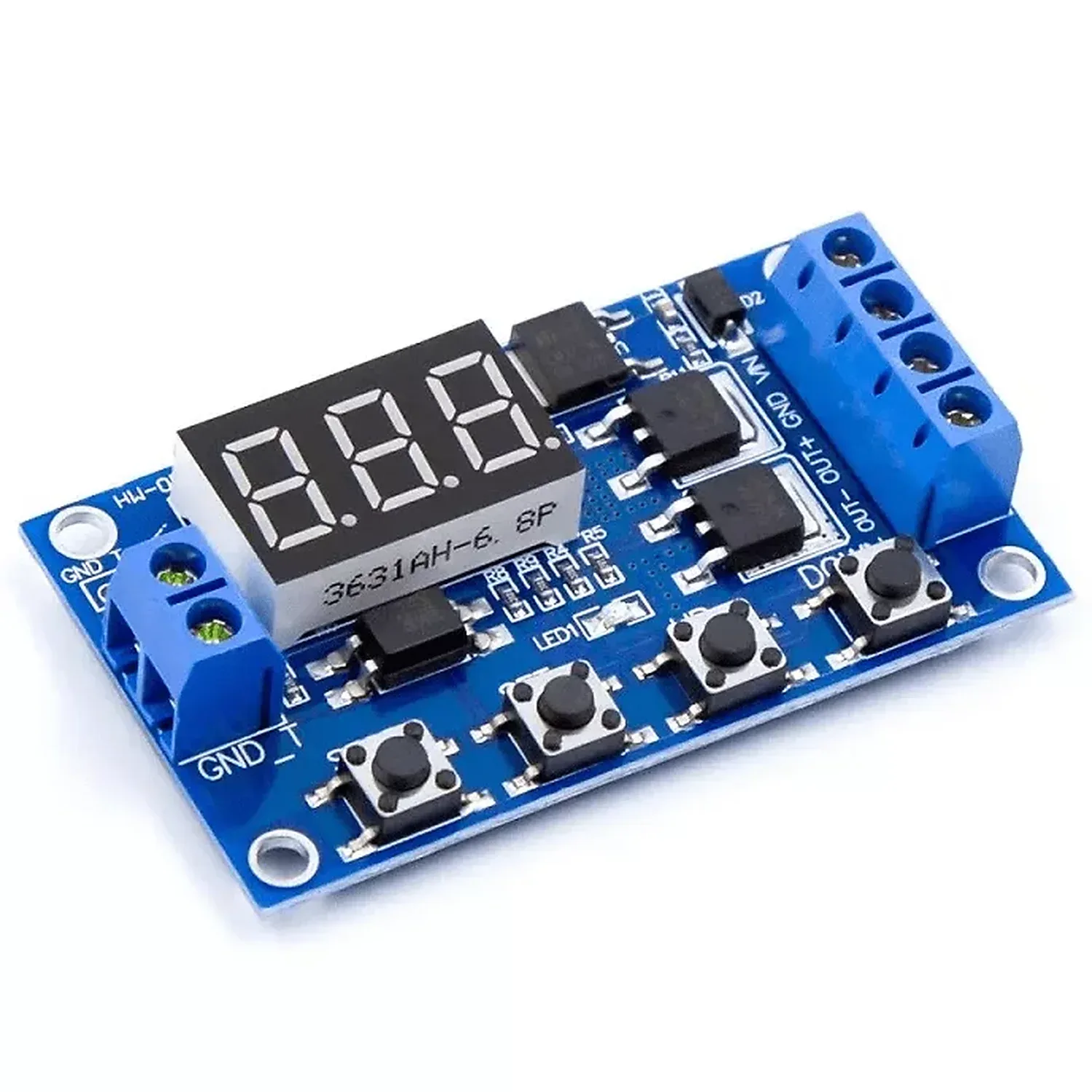 [DAR-01-F16] Carte de commuation de temporisation avec double commande mosfet au lieu du module de relais 12 24V