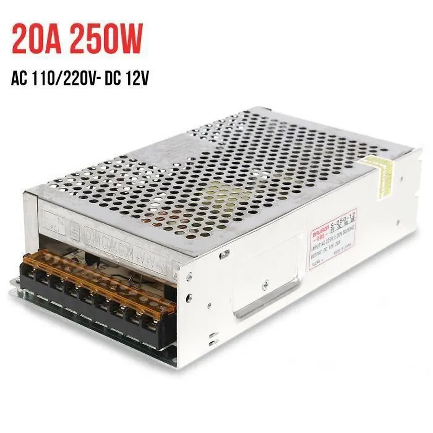[DAR-02-S142] Alimentation à decoupage 220V AC / 12V DC 20A