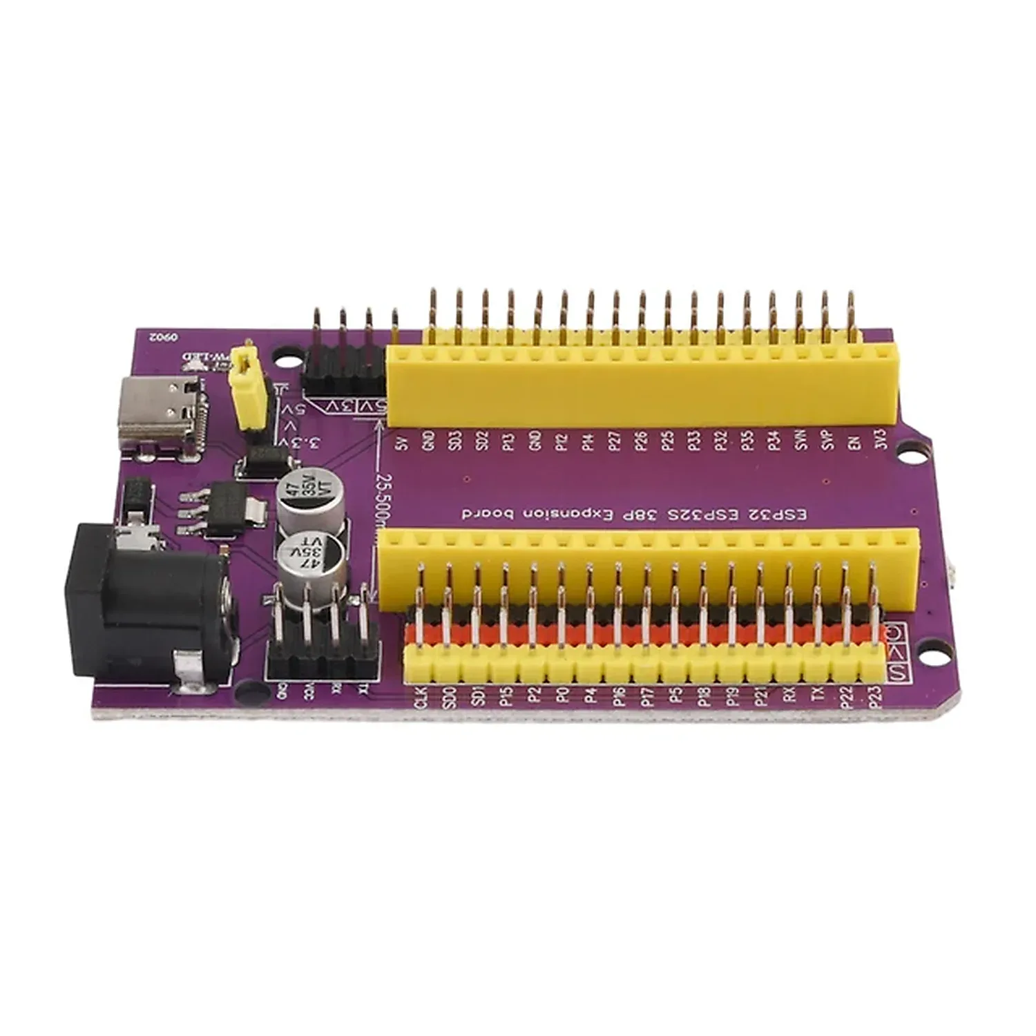 [DAR-01-B18] Carte d'extension ESP32 38 broches TYPE-C/Micro USB 38Pin