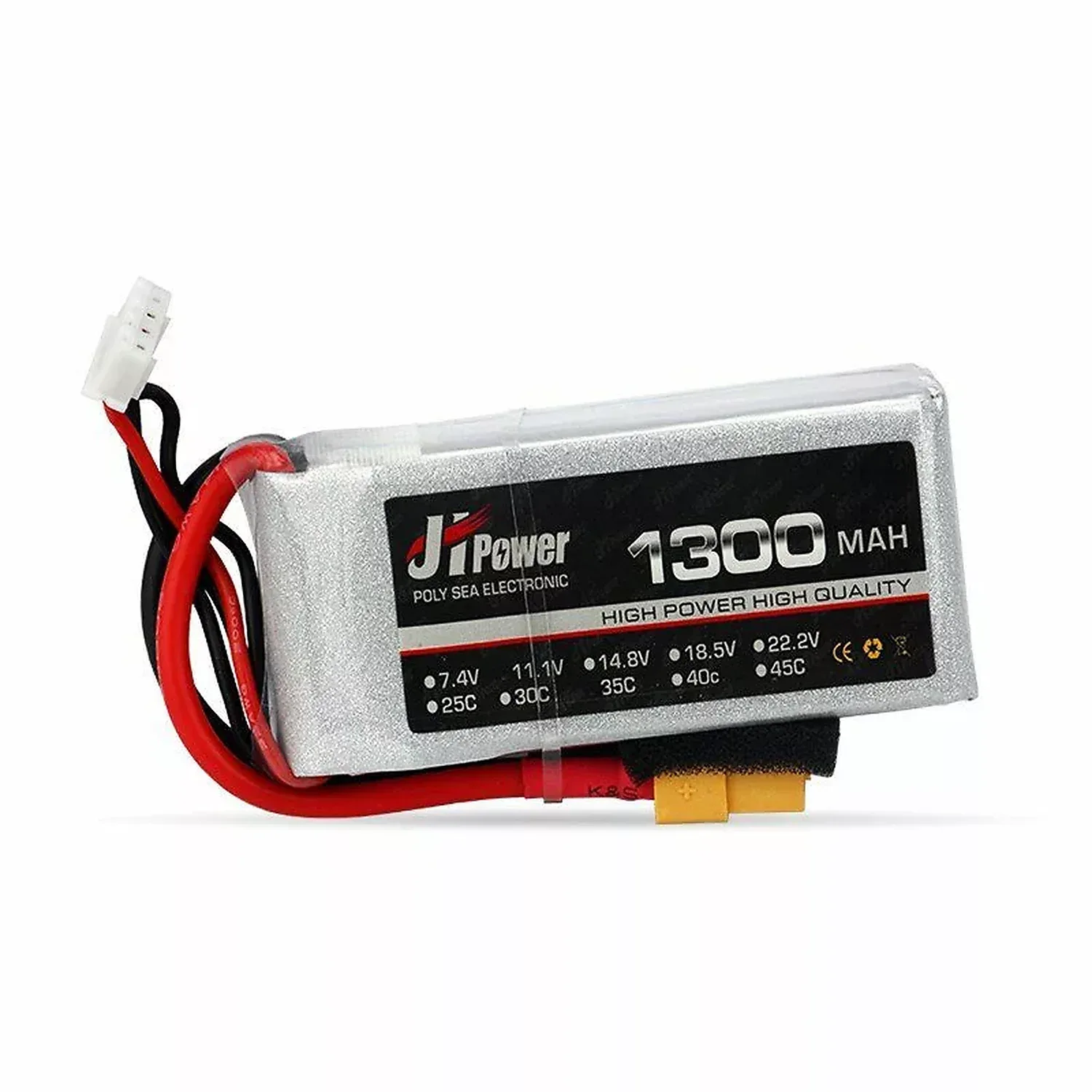 [DRO-02-A66] Batterie LIPO 4S 1300mAh 100C 14.8V T/XT60