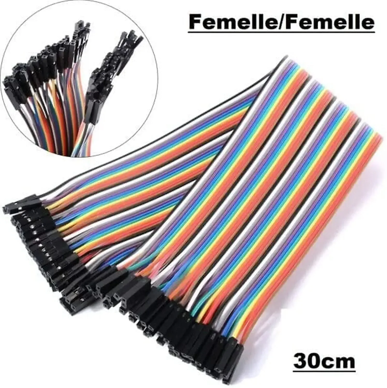 [DAR-02-F07] Fil jumper Femelle/Femelle 30cm