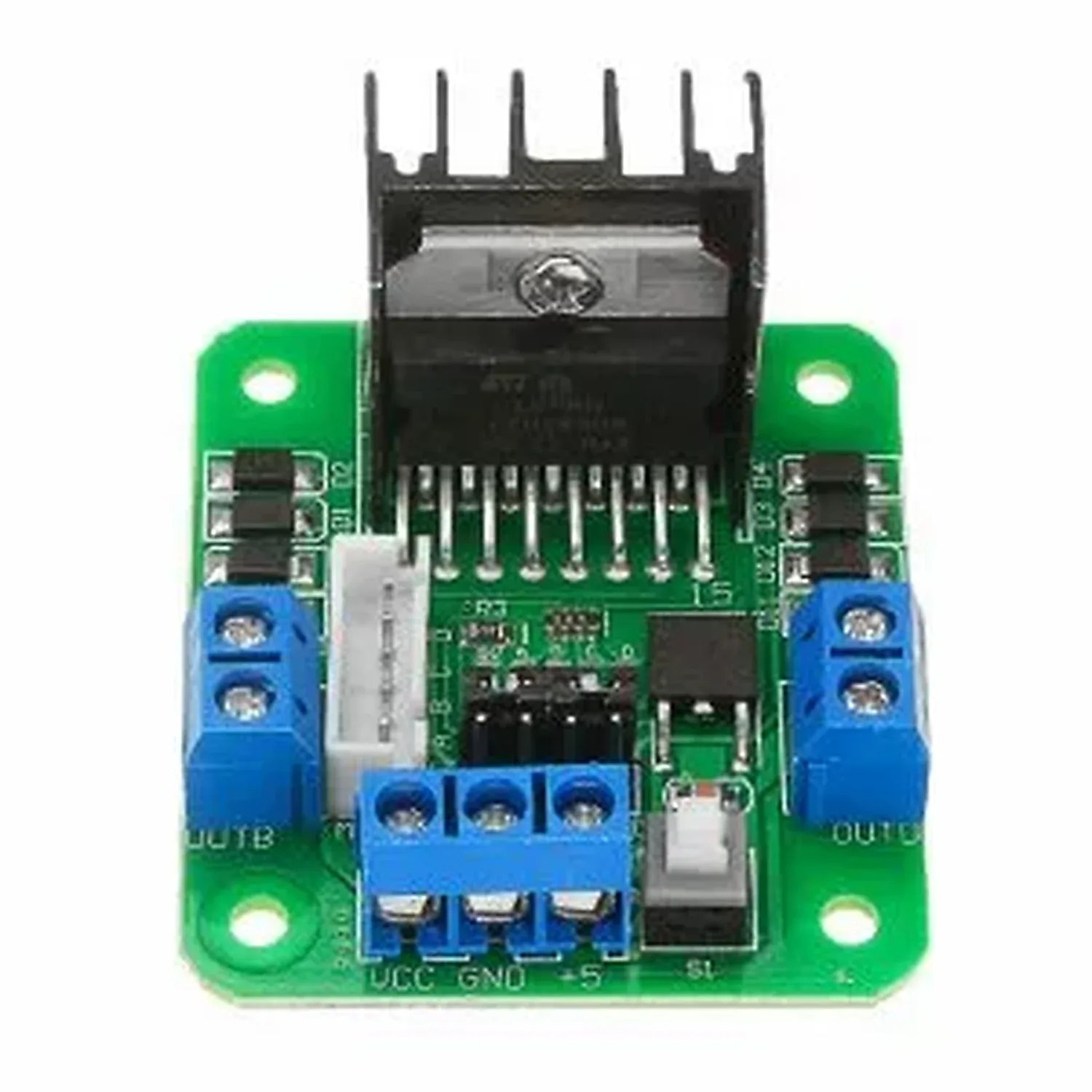 [DAR-02-A13] Module Driver moteur  L298N vert avec bouton reset