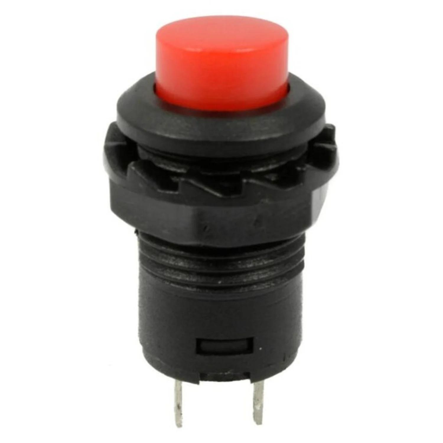 [DCD-02-C22] Bouton poussoir momentané rouge R13-502 12 mm sans verrouillage 3A 250V