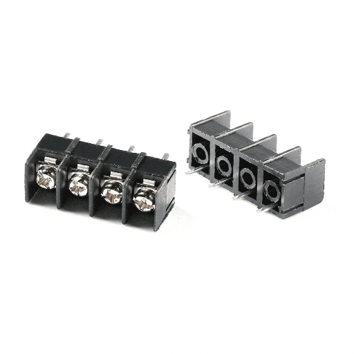 [DCD-01-C176] Bornier à barrière Noir KF7620 4Pin 7.62 mm
