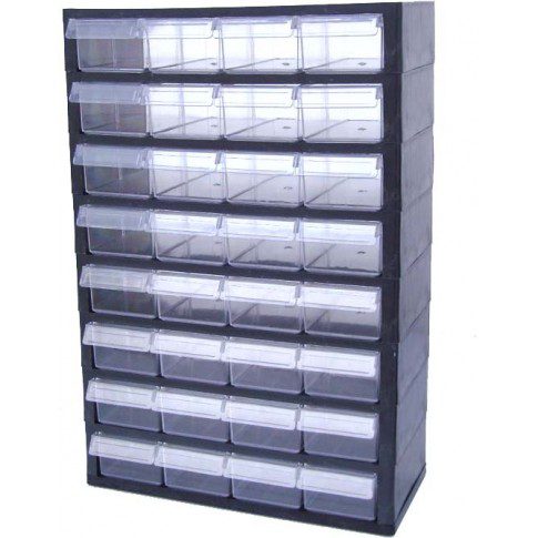 [DBP-01-A11] Bloc tiroirs plastique 32 PP Petit Model