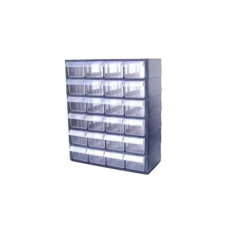 [DBP-01-A10] Bloc tiroirs plastique 24 PP Petit Model