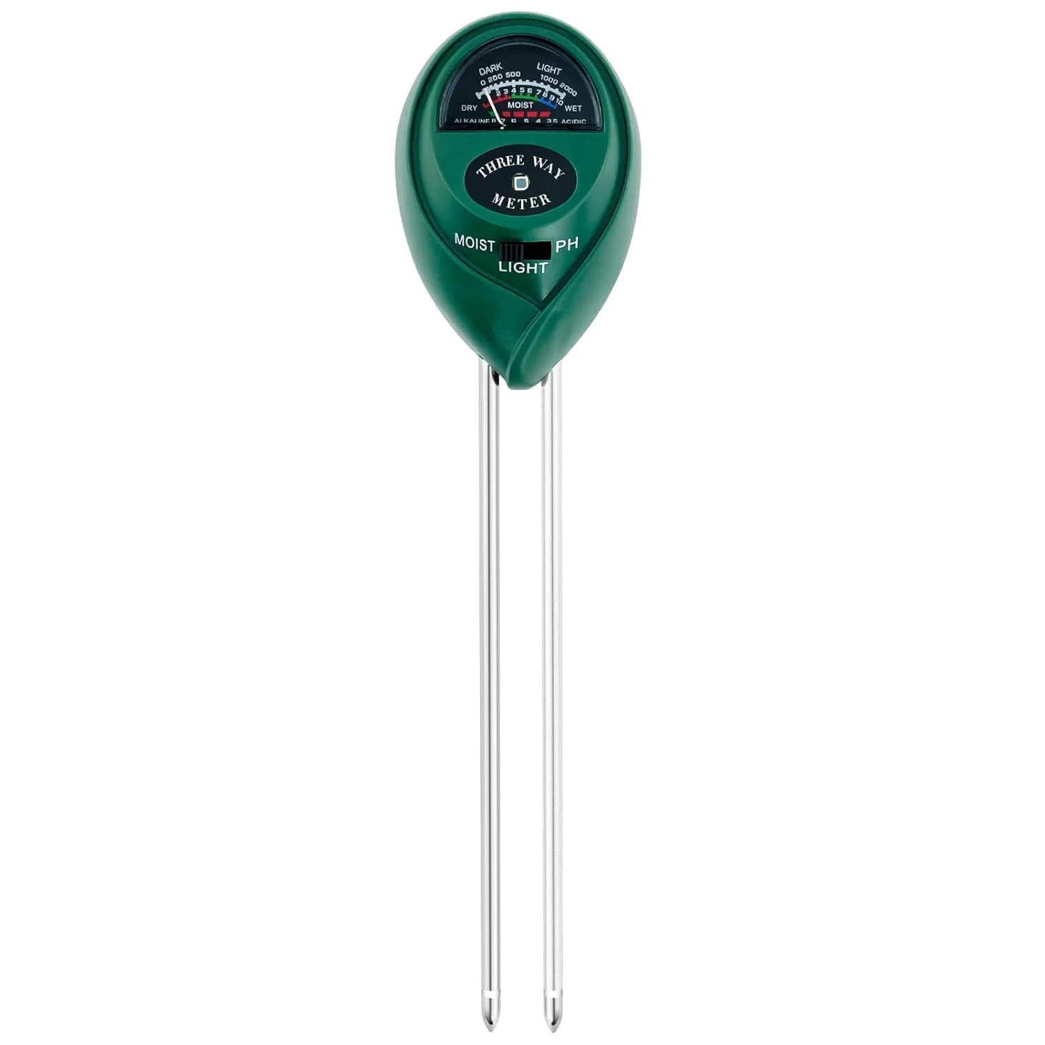 [DAR-02-W63] Testeur De PH Humidité Du Sol 3 en 1 (humidité, le pH/acidité et la lumière)