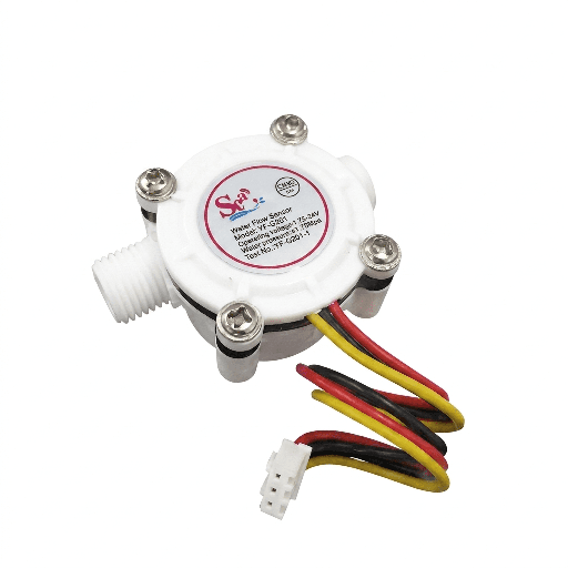 [DAR-02-W28] Capteur de débit d'eau YF-S302 Blanc G1/4 0.3-6L/min 5-24V