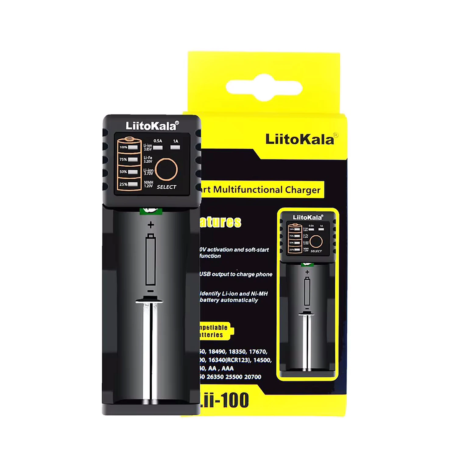 [DAR-02-S41] chargeur Simple batterie 18650 Lii-100