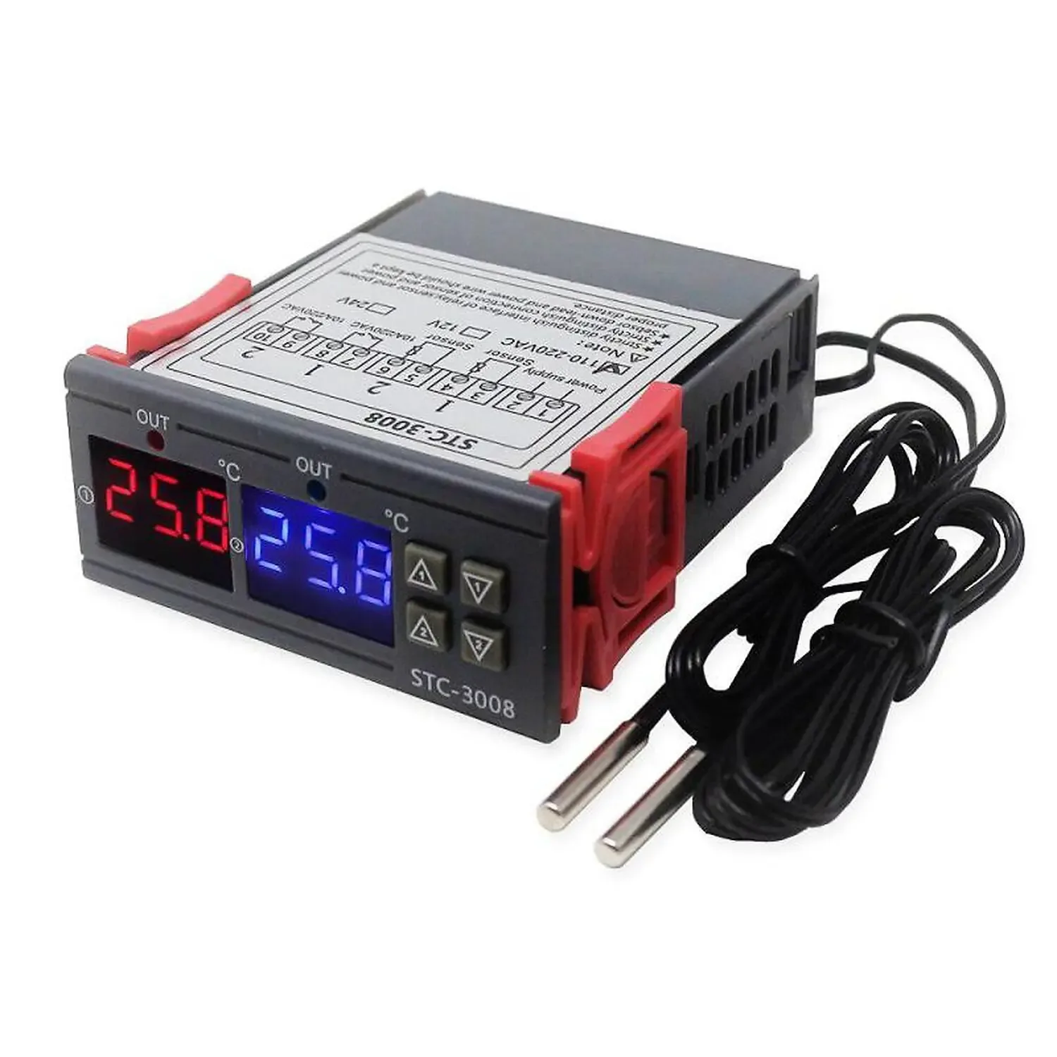 [DAR-02-T78] Régulateur de Température et Humidité STC-3008 220V