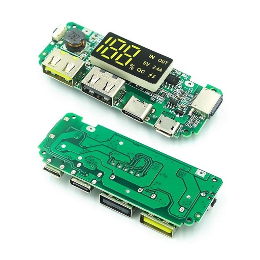 [DAR-02-S98] Module double sortie usb 5v 2.4a avec protection pour raspberry ou autres support 3 cable usb