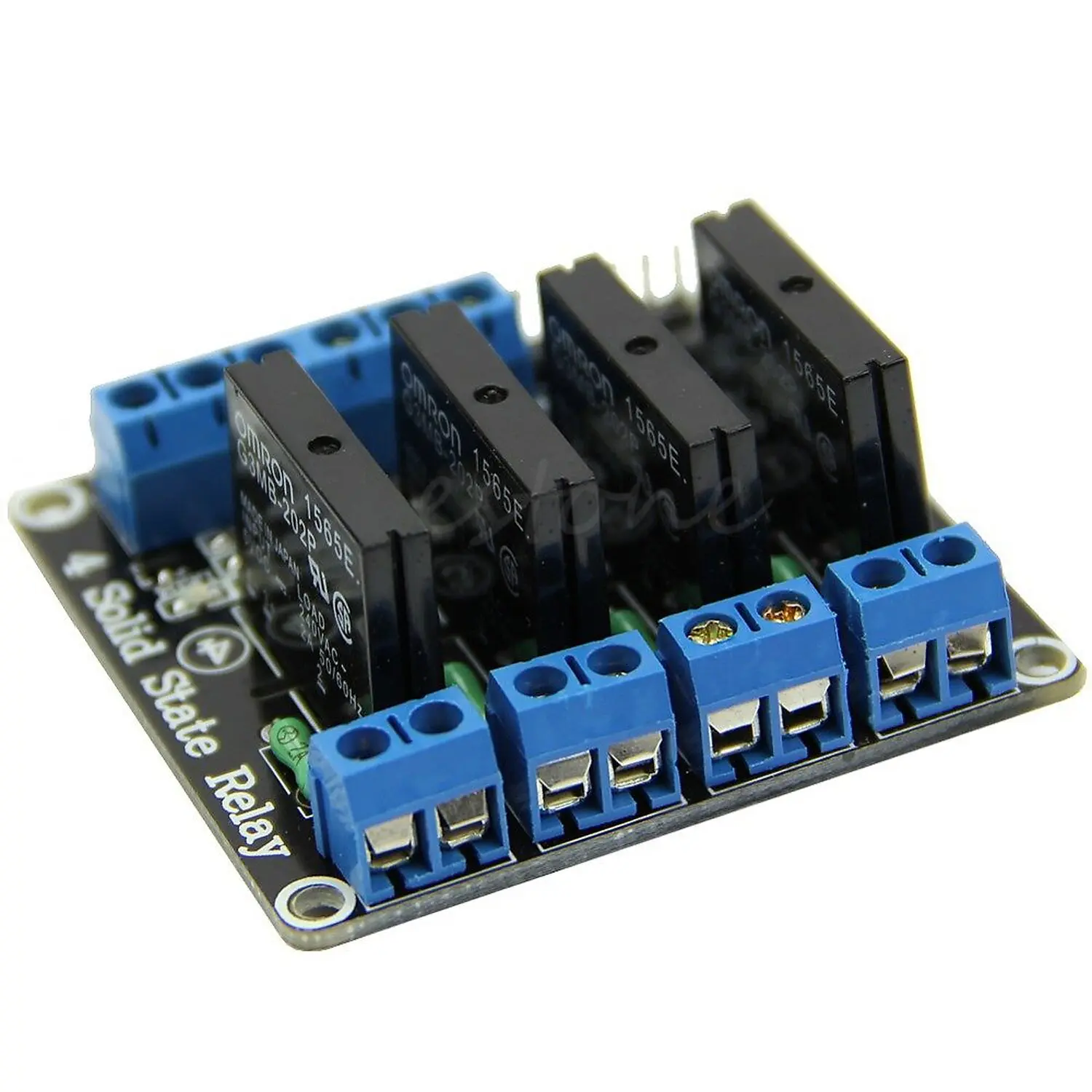 [DAR-02-R102] Module Relais OMRON 4CH 5V SSR 250V/2A Avec Fusible 2A