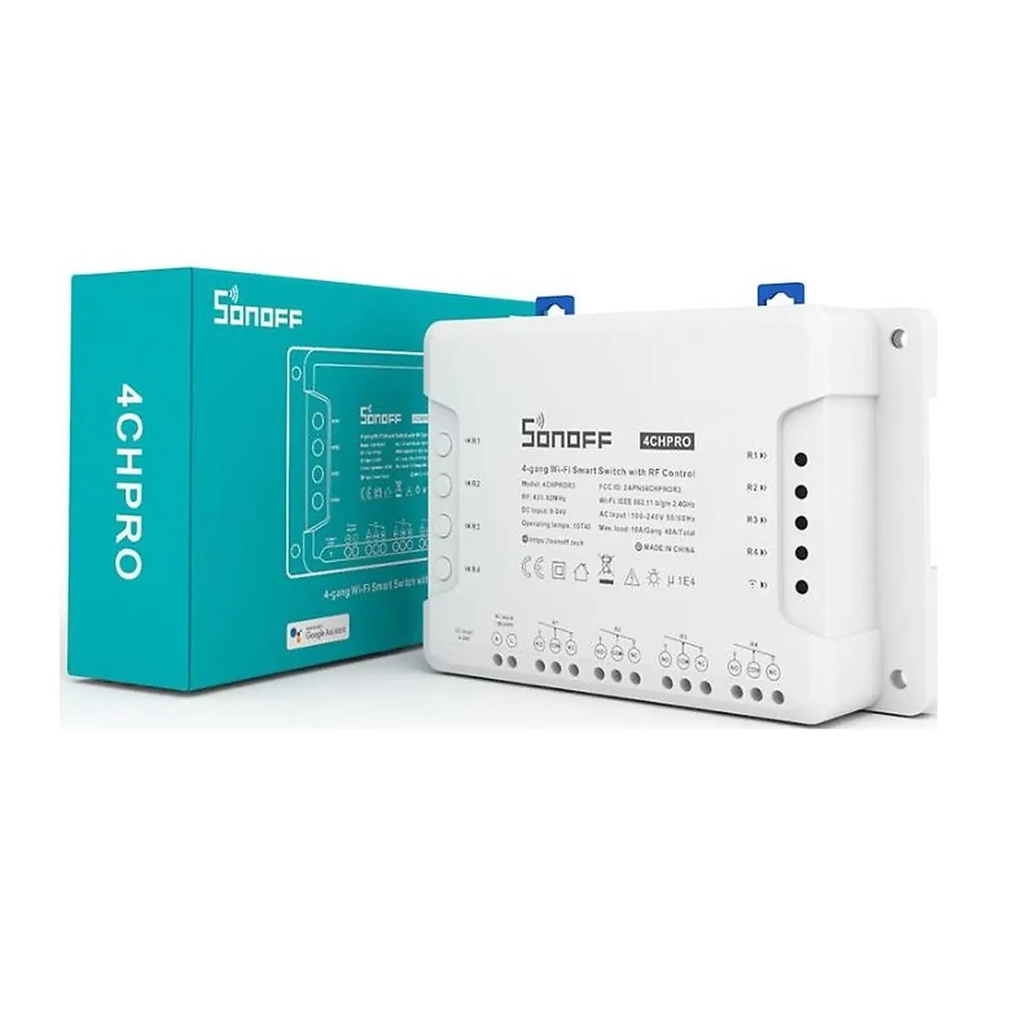 [DAR-01-B82] Commutateur Wifi Intelligent Sonoff 4CH R3 4 Voies Montage Sur Rail