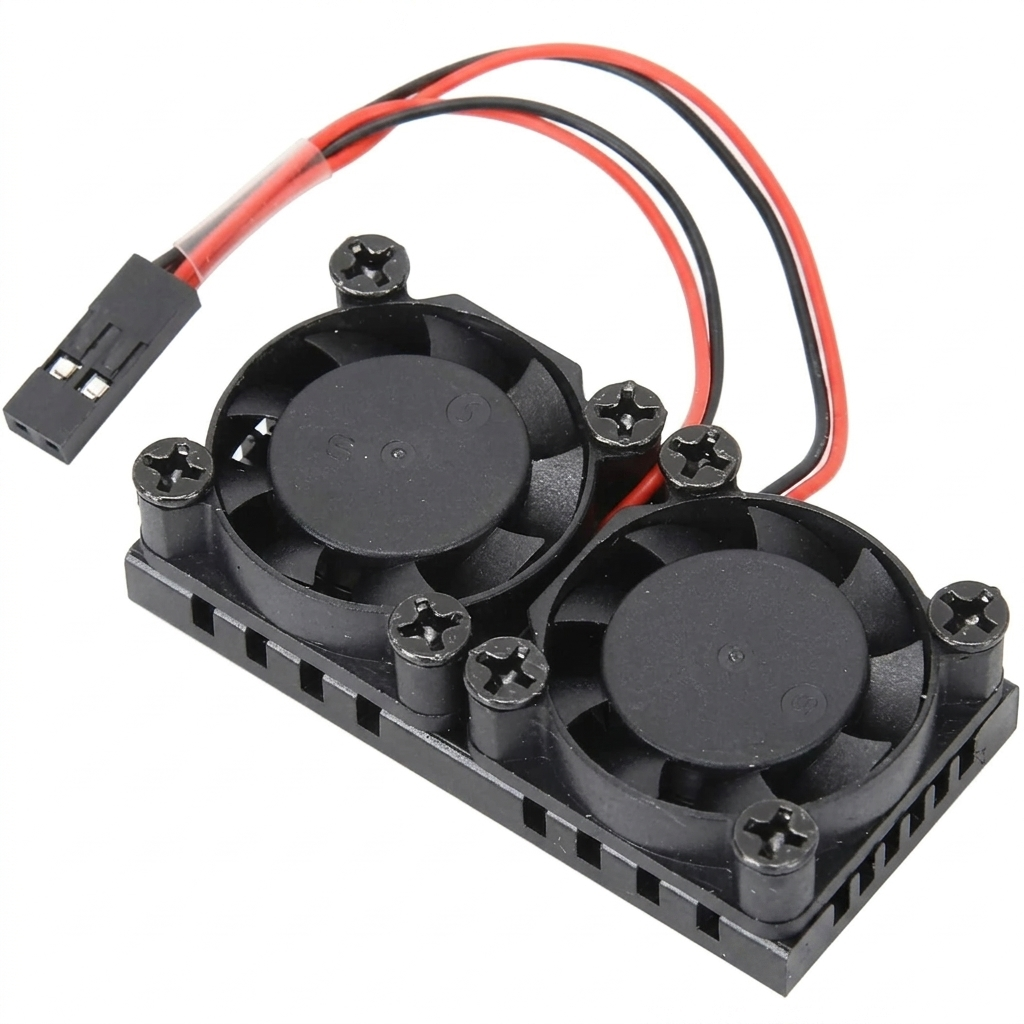 [DRS-02-A68] Ventilateur double radiateur pour Raspberry  PI4/PI3B+