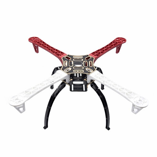 [DRO-02-A81] Chassis Quadcopter F450 Rouge et blanc + support pieds Pro