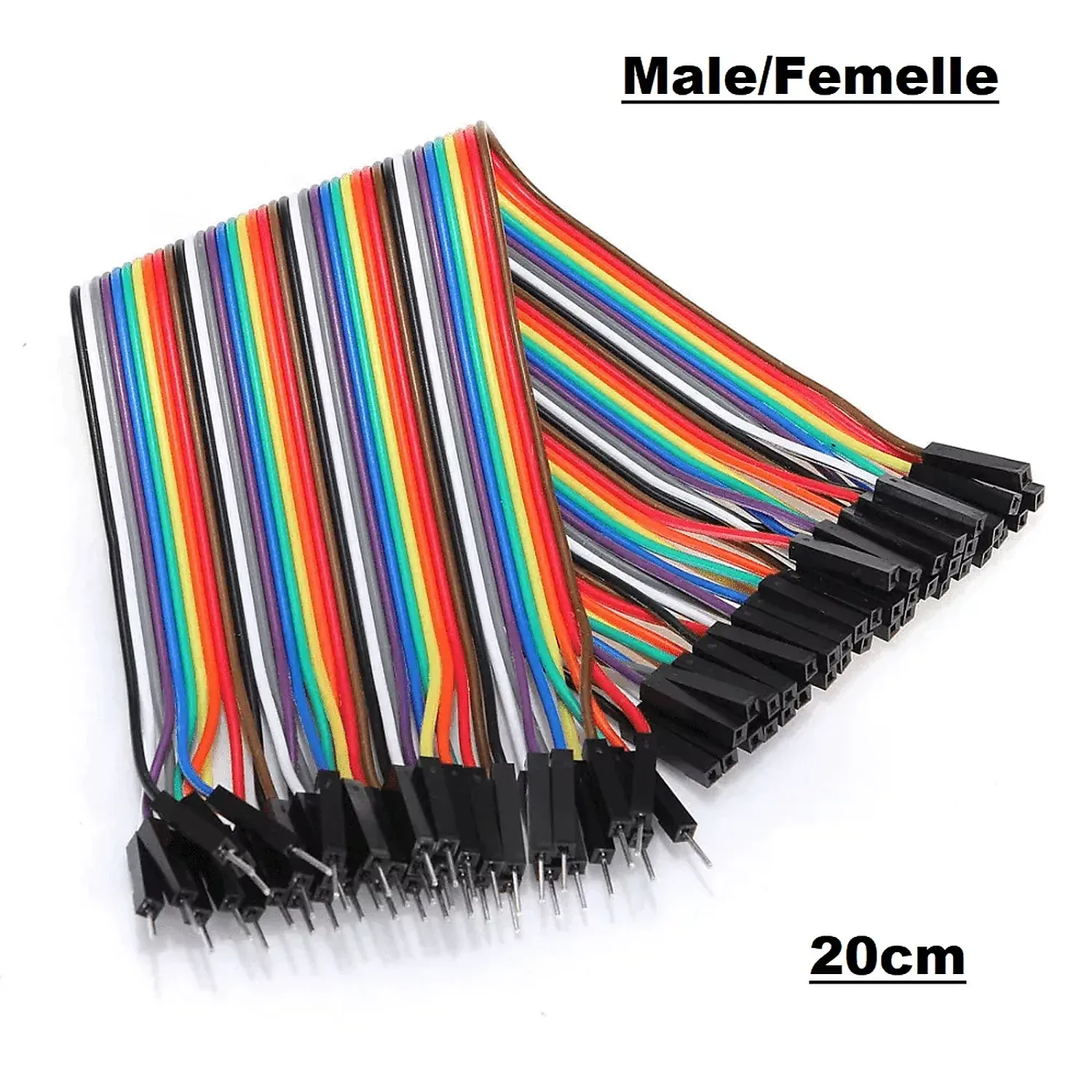[DAR-02-F05] Fil Arduino jumper Male/Femelle 20 cm