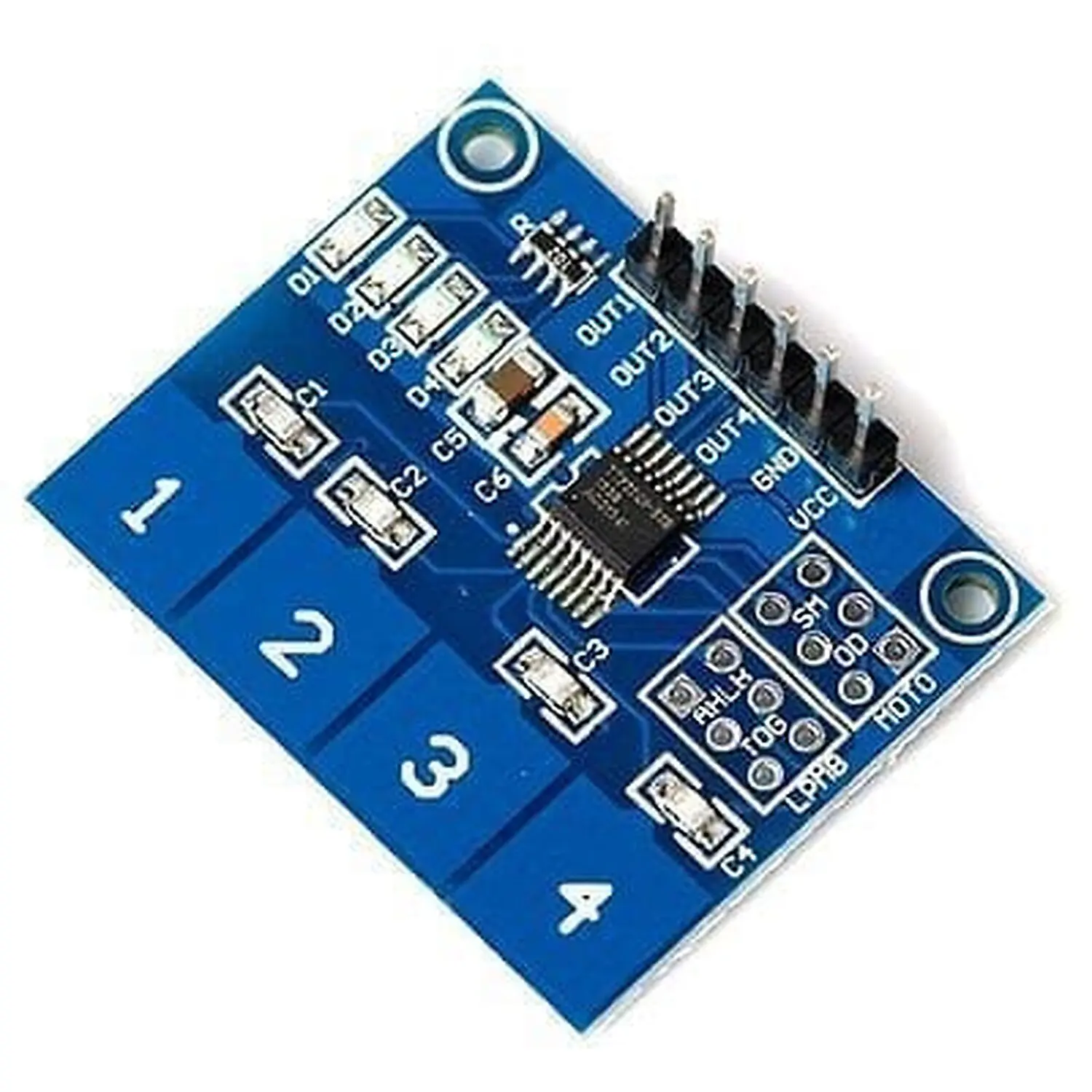 [DCD-01-B170] Module de commutateur tactile capacitif à 4 voies TTP224